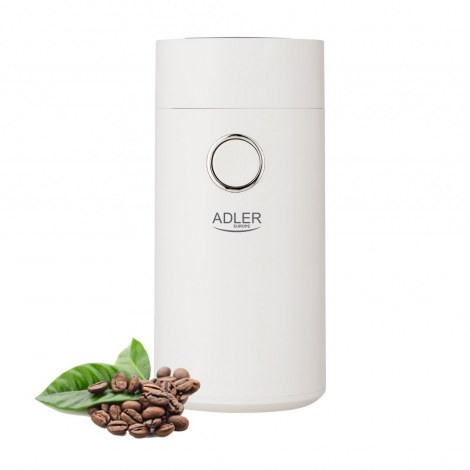 Adler | AD 4446ws | Coffee Mill | 150 W | Coffee beans capacity 75 g | Number of cups pc(s) | White - 8